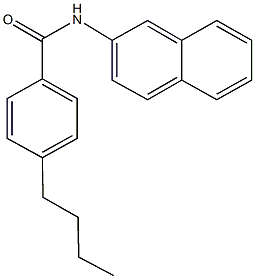 4-butyl-N-(2-naphthyl)benzamide 结构式