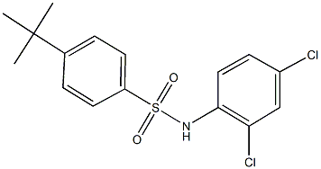 4-tert-butyl-N-(2,4-dichlorophenyl)benzenesulfonamide 结构式