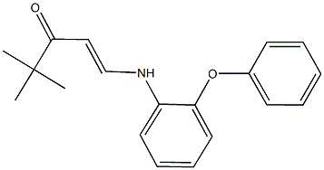 4,4-dimethyl-1-(2-phenoxyanilino)-1-penten-3-one 结构式