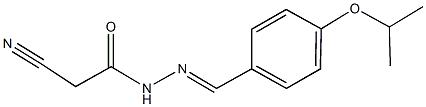 2-cyano-N'-(4-isopropoxybenzylidene)acetohydrazide 结构式