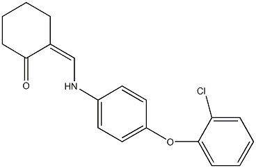2-{[4-(2-chlorophenoxy)anilino]methylene}cyclohexanone 结构式