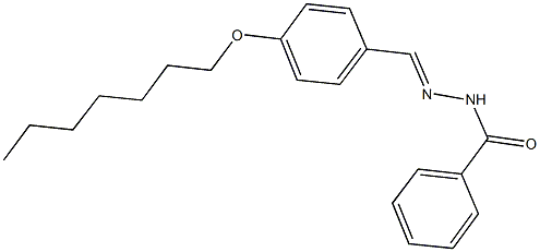 N'-[4-(heptyloxy)benzylidene]benzohydrazide 结构式