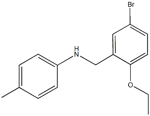 N-(5-bromo-2-ethoxybenzyl)-N-(4-methylphenyl)amine 结构式