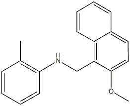 N-[(2-methoxy-1-naphthyl)methyl]-N-(2-methylphenyl)amine 结构式