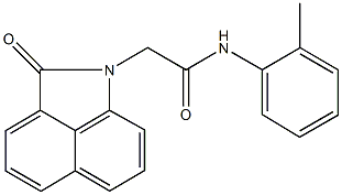 N-(2-methylphenyl)-2-(2-oxobenzo[cd]indol-1(2H)-yl)acetamide 结构式