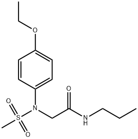2-[4-ethoxy(methylsulfonyl)anilino]-N-propylacetamide 结构式