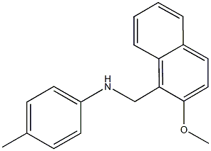 N-[(2-methoxy-1-naphthyl)methyl]-N-(4-methylphenyl)amine 结构式