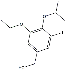 (3-ethoxy-5-iodo-4-isopropoxyphenyl)methanol 结构式