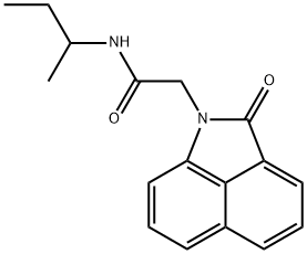 N-(sec-butyl)-2-(2-oxobenzo[cd]indol-1(2H)-yl)acetamide 结构式