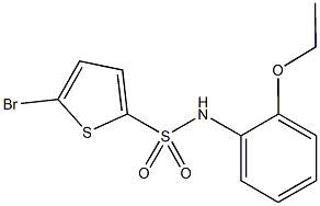 5-bromo-N-(2-ethoxyphenyl)-2-thiophenesulfonamide 结构式