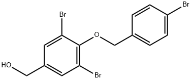 {3,5-dibromo-4-[(4-bromobenzyl)oxy]phenyl}methanol 结构式