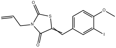3-allyl-5-(3-iodo-4-methoxybenzylidene)-1,3-thiazolidine-2,4-dione 结构式