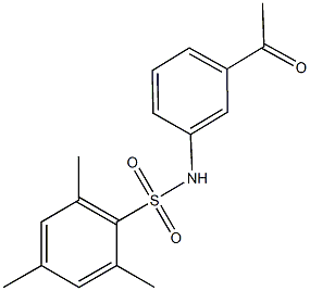N-(3-acetylphenyl)-2,4,6-trimethylbenzenesulfonamide 结构式