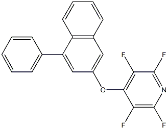 4-phenyl-2-naphthyl 2,3,5,6-tetrafluoro-4-pyridinyl ether 结构式