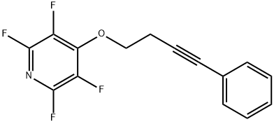 4-phenyl-3-butynyl 2,3,5,6-tetrafluoro-4-pyridinyl ether 结构式