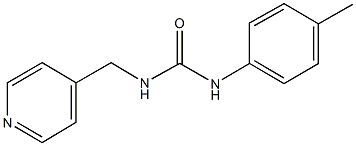 N-(4-methylphenyl)-N'-(4-pyridinylmethyl)urea 结构式