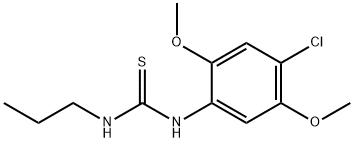 N-(4-chloro-2,5-dimethoxyphenyl)-N'-propylthiourea 结构式