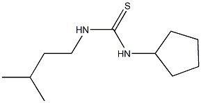 N-cyclopentyl-N'-isopentylthiourea 结构式