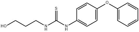 N-(3-hydroxypropyl)-N'-(4-phenoxyphenyl)thiourea 结构式