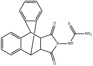 N-(16,18-dioxo-17-azapentacyclo[6.6.5.0~2,7~.0~9,14~.0~15,19~]nonadeca-2,4,6,9,11,13-hexaen-17-yl)thiourea 结构式