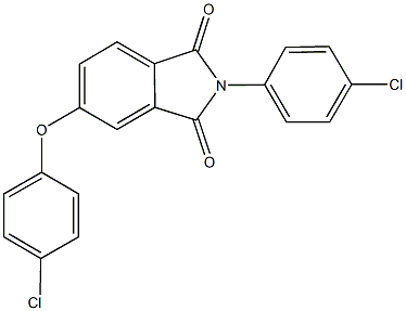 5-(4-chlorophenoxy)-2-(4-chlorophenyl)-1H-isoindole-1,3(2H)-dione 结构式