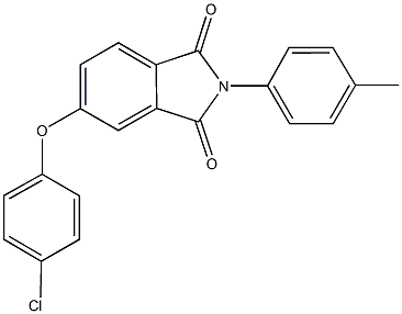 5-(4-chlorophenoxy)-2-(4-methylphenyl)-1H-isoindole-1,3(2H)-dione 结构式