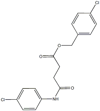 4-chlorobenzyl 4-(4-chloroanilino)-4-oxobutanoate 结构式