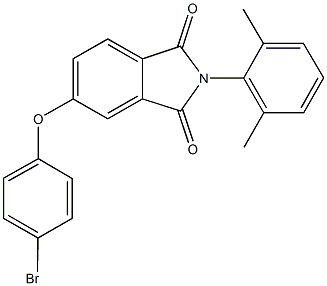 5-(4-bromophenoxy)-2-(2,6-dimethylphenyl)-1H-isoindole-1,3(2H)-dione 结构式