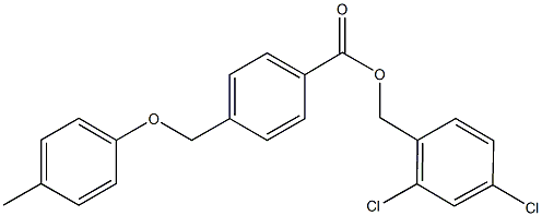 2,4-dichlorobenzyl 4-[(4-methylphenoxy)methyl]benzoate 结构式