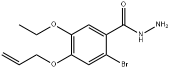 4-(烯丙基氧基)-2-溴-5-乙氧基苯并HYDRAZIDE 结构式