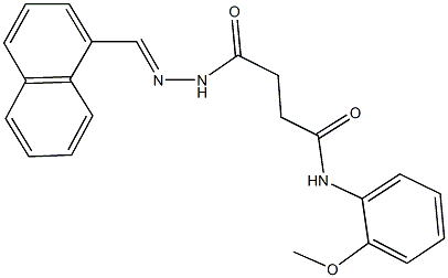 N-(2-methoxyphenyl)-4-[2-(1-naphthylmethylene)hydrazino]-4-oxobutanamide 结构式