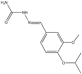 4-isopropoxy-3-methoxybenzaldehyde semicarbazone 结构式