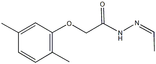 2-(2,5-dimethylphenoxy)-N'-ethylideneacetohydrazide 结构式