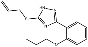 2-[5-(allylsulfanyl)-4H-1,2,4-triazol-3-yl]phenyl propyl ether 结构式