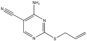 4-胺-2-(丙-2-烯-1-基硫烷基)嘧啶-5-甲腈 结构式