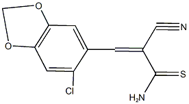 3-(6-chloro-1,3-benzodioxol-5-yl)-2-cyano-2-propenethioamide 结构式