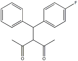 3-[(4-fluorophenyl)(phenyl)methyl]-2,4-pentanedione 结构式