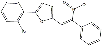 2-(2-bromophenyl)-5-(2-nitro-2-phenylvinyl)furan 结构式