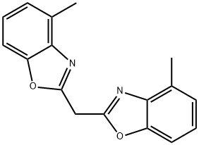 4-methyl-2-[(4-methyl-1,3-benzoxazol-2-yl)methyl]-1,3-benzoxazole 结构式