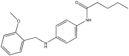 N-{4-[(2-methoxybenzyl)amino]phenyl}pentanamide 结构式