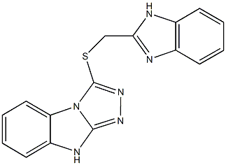 3-[(1H-benzimidazol-2-ylmethyl)sulfanyl]-9H-[1,2,4]triazolo[4,3-a]benzimidazole 结构式