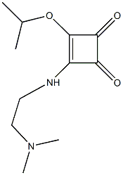 3-{[2-(dimethylamino)ethyl]amino}-4-isopropoxy-3-cyclobutene-1,2-dione 结构式