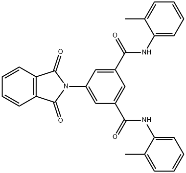 5-(1,3-dioxo-1,3-dihydro-2H-isoindol-2-yl)-N~1~,N~3~-bis(2-methylphenyl)isophthalamide 结构式
