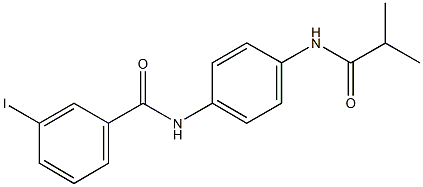 3-iodo-N-[4-(isobutyrylamino)phenyl]benzamide 结构式