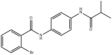 2-bromo-N-[4-(isobutyrylamino)phenyl]benzamide 结构式