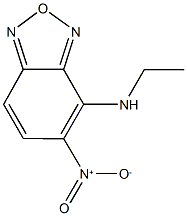 4-(ethylamino)-5-nitro-2,1,3-benzoxadiazole 结构式