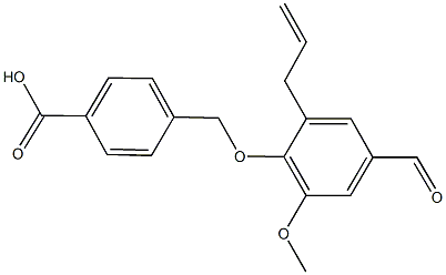 4-[(2-allyl-4-formyl-6-methoxyphenoxy)methyl]benzoic acid 结构式