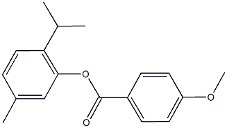 2-isopropyl-5-methylphenyl 4-methoxybenzoate 结构式