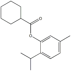 2-isopropyl-5-methylphenyl cyclohexanecarboxylate 结构式