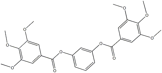 3-[(3,4,5-trimethoxybenzoyl)oxy]phenyl 3,4,5-trimethoxybenzoate 结构式